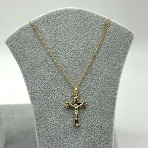 14k Gold Cross Necklace